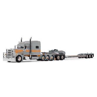 1:64 Peterbilt 389 Mid-Roof Sleeper w/Fontaine Magnitude Lowboy Trailer & Jeep "Capitola Trucking" 1:64 Peterbilt 389 Mid-Roof Sleeper w/Fontaine Magnitude Lowboy Trailer & Jeep "Capitola Trucking"