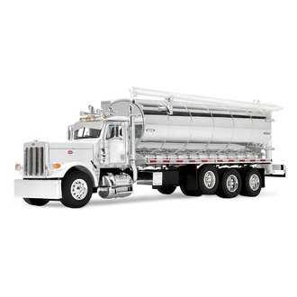 1:64 Peterbilt 389 w/Ledwell Classic Bulk Haul Feed Body (White) 1:64 Peterbilt 389 w/Ledwell Classic Bulk Haul Feed Body (White)