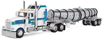 1:64 Kenworth W900L 60" Aerodyne Sleeper w/Polar Deep Drop Trailer (White/Blue) 1:64 Kenworth W900L 60" Aerodyne Sleeper w/Polar Deep Drop Trailer (White/Blue)