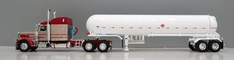 1:64 Peterbilt 389 Sleeper w/Mississippi LP Propane Tanker (Mocha Pearl/Red) 1:64 Peterbilt 389 Sleeper w/Mississippi LP Propane Tanker (Mocha Pearl/Red)