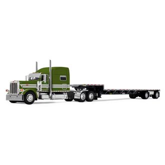 1:64 Peterbilt 389 Mid-Roof Sleeper w/Transcraft Step Deck Trailer "Zimmerman Transport LLC"