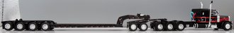 1:64 Peterbilt 379 Sleeper w/Lowboy, Jeep & Stinger (Black/Red) 1:64 Peterbilt 379 Sleeper w/Lowboy, Jeep & Stinger (Black/Red)