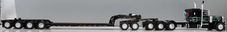 1:64 Peterbilt 379 Sleeper w/Lowboy, Jeep & Stinger (Black/Green) 1:64 Peterbilt 379 Sleeper w/Lowboy, Jeep & Stinger (Black/Green)