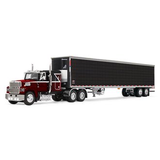 1:64 Ford LTL 9000 Flat Top Sleeper w/Utility Reefer Trailer (Volcano Red) 1:64 Ford LTL 9000 Flat Top Sleeper w/Utility Reefer Trailer (Volcano Red)