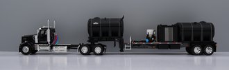 1:64 Kenworth W900L Day Cab w/Demco 42' Liquid Fertilizer Tender Trailer (Black/Gray) 1:64 Kenworth W900L Day Cab w/Demco 42' Liquid Fertilizer Tender Trailer (Black/Gray)