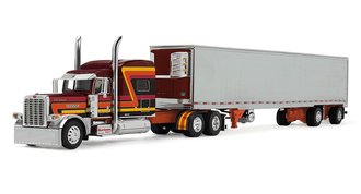 1:64 Peterbilt 389 70" Mid-Roof Sleeper w/53' Utility Reefer Trailer "Hurricane Express" 1:64 Peterbilt 389 70" Mid-Roof Sleeper w/53' Utility Reefer Trailer "Hurricane Express"