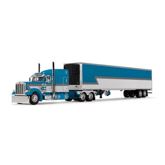 1:64 Peterbilt 379 63" Mid-Roof Sleeper w/53' Reefer Utility Trailer "Tway Rose Transport"