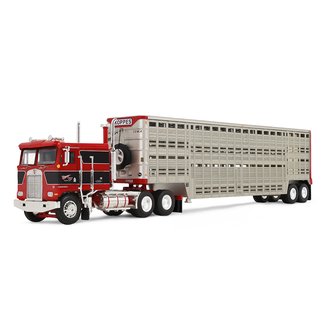 1:64 Kenworth K100 COE Flat Top w/Wilson Vintage Livestock Trailer "Koppes Truck Line" 1:64 Kenworth K100 COE Flat Top w/Wilson Vintage Livestock Trailer "Koppes Truck Line"