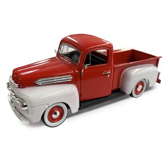 1:48 1951 Ford Pickup Truck (Red w/White Fenders) 1:48 1951 Ford Pickup Truck (Red w/White Fenders)