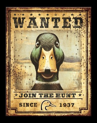 Metal Sign - Ducks Unlimited - Wanted - Join the Hunt - Since 1937