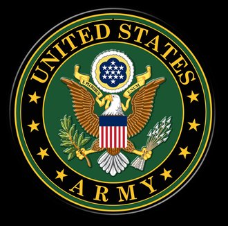 Metal Sign - U.S. Army Seal (Round) *** Fully Embossed Steel ***