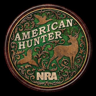 Metal Sign - American Hunter - NRA (Round) *** Fully Embossed Steel ***