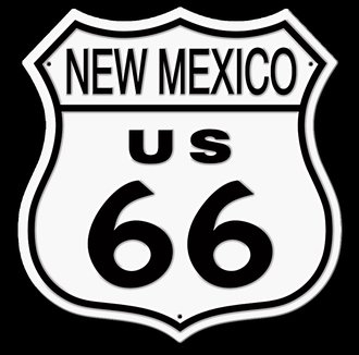 Metal Sign - Route 66 Shield - New Mexico ***Fully Embossed Steel *** Metal Sign - Route 66 Shield - New Mexico ***Fully Embossed Steel ***