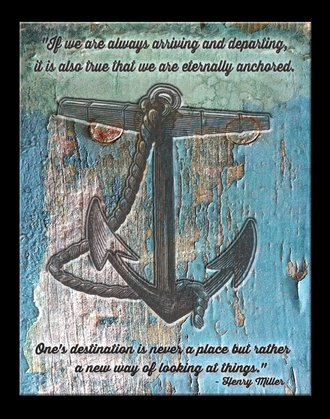 Metal Sign - bCreative - Anchor - Henry Miller