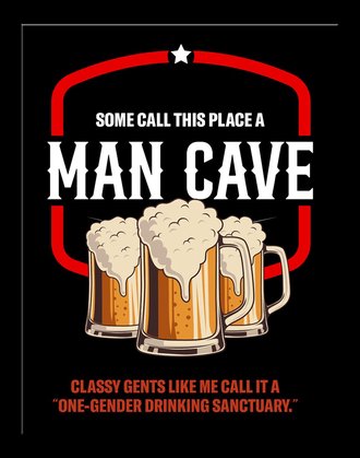 Metal Sign - bCreative - Man Cave - Drinking Sanctuary Metal Sign - bCreative - Man Cave - Drinking Sanctuary