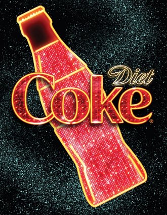 Metal Sign - Diet Coke Bottle