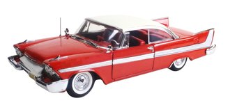 1:24 1958 Plymouth Fury Hardtop (Toreador Red w/White Roof) "Christine"
