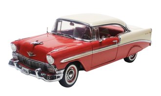 1:24 1956 Chevrolet Bel Air Sport Coupe (Matador Red/Dune Beige) - Limited Edition