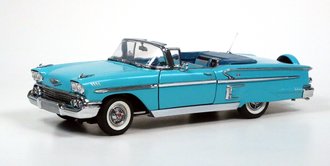 1:24 1958 Chevrolet Impala Convertible (Turquoise)