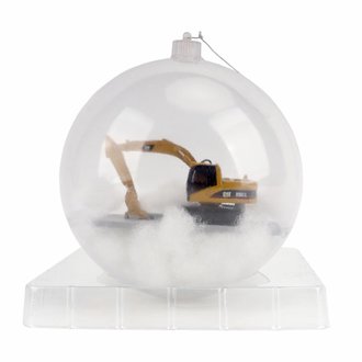 1:87 CAT 320F L Hydraulic Excavator in Christmas Ball