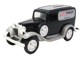 1:25 1932 Ford Panel Delivery "Banjo's Performancenter" (Black/Silver) (Bank) 1:25 1932 Ford Panel Delivery "Banjo's Performancenter" (Black/Silver) (Bank)