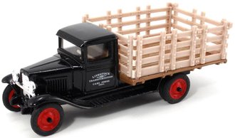 1930 Chevy Stake Truck "Livestock" (Black)