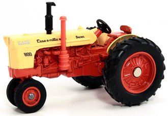 Case 800 Diesel Narrow Front Tractor "Case-O-Matic" w/Orange Seat & Orange Rear Wheels