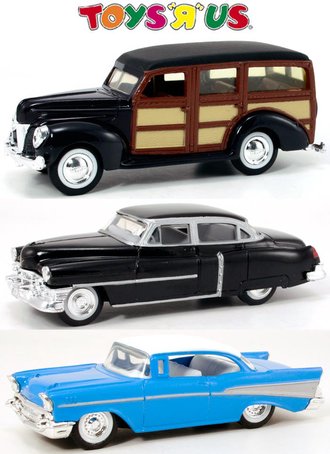 American Classics - 1940 Ford Woody, 1952 Cadillac & 1957 Chevy (Set of 3)