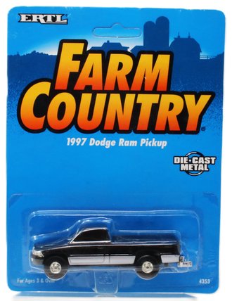 1:64 1997 Dodge Ram Pickup (Black/Silver) 1:64 1997 Dodge Ram Pickup (Black/Silver)