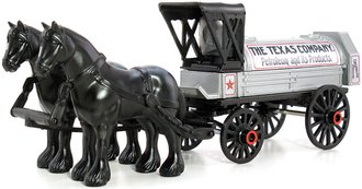 1:38 Texaco # 8 1910 Horse-Drawn Tanker Wagon