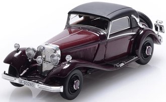 1:43 1934 Mercedes-Benz 380 Cabriolet A (Closed Top) (Two Tone Maroon)