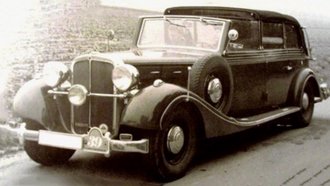 1:43 1939 Maybach SW38 Transformation Cabriolet LWB (Open Driver Section) (Black)