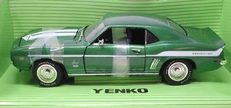 1:18 1969 Yenoko 427 Camaro (Green w/White Stripes)