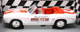 1:18 1969 Camaro Indy Pace Car Convertible (White w/Red Stripes)