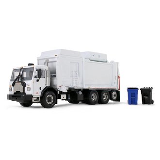 1:34 Peterbilt 520 w/McNeilus CNG ZR Automated Side Load Refuse Body & Trash Carts (White)