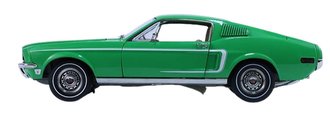 1:18 1968 Ford Mustang Fastback - Ford Rainbow of Colors - West Coast USA (Poppy Green)