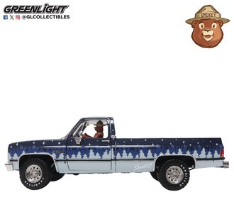 1:18 1971 Chevy C-10 w/Smokey Bear Figure - Smokey Bear (Stars & Stripes)