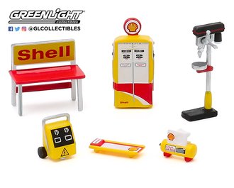 1:64 Auto Body Shop - Shop Tool Accessories Series 3 - Shell Oil 1:64 Auto Body Shop - Shop Tool Accessories Series 3 - Shell Oil