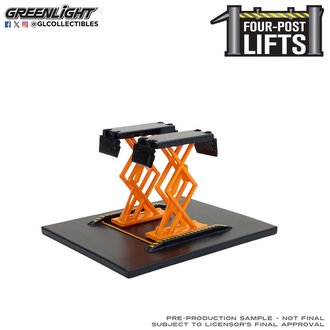 1:64 Auto Body Shop - Automotive Double Scissor Lifts Series 2 (Orange/Black)