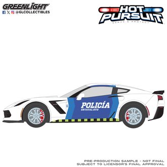 1:24 2019 Chevrolet Corvette Z06 Coupe - Policia Estatal GTO (Guanajuato)