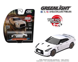 1:64 Tokyo Torque Series 10 - 2007 Nissan GTR w/Custom Wheels (Pearl White)