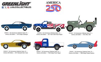 1:64 Anniversary Collection Series 18 - America 250 Edition (Set of 6)