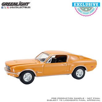 1:64 1968 Ford Mustang Fastback - Ford Rainbow of Colors - West Coast USA SE (Madagascar Orange)