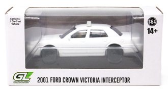 1:64 2001 Ford Crown Victoria Police Interceptor (White)