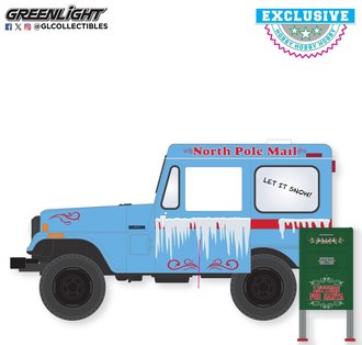 1:64 Christmas 2025 Limited Edition - 1974 Jeep DJ-5 U.S. Mail Truck with Mailbox Accessory