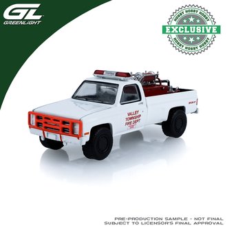 1:64 1983 Chevrolet K20 Custom Deluxe Brush Truck "Valley Township Fire Dept. (Danville, PA)" 1:64 1983 Chevrolet K20 Custom Deluxe Brush Truck "Valley Township Fire Dept. (Danville, PA)"