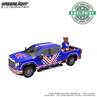 1:64 International Soccer Celebration '26 - 2022 GMC Sierra 3500 HD - USA Tribute w/Bison 1:64 International Soccer Celebration '26 - 2022 GMC Sierra 3500 HD - USA Tribute w/Bison