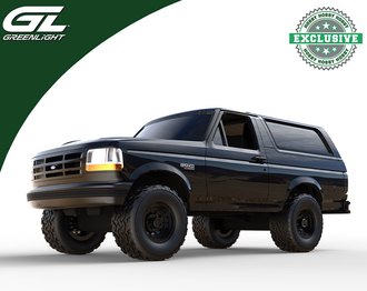 1:64 1996 Ford Bronco XLT Lifted (Blackout) 1:64 1996 Ford Bronco XLT Lifted (Blackout)
