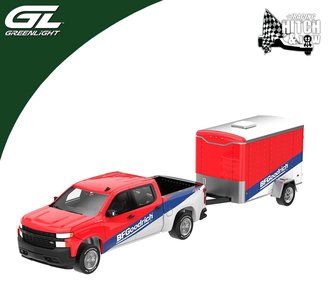 1:64 Hitch & Tow Series 34 - 2019 Chevrolet Silverado w/Small Cargo Trailer "BFGoodrich"