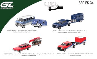 1:64 Hitch & Tow Series 34 (Set of 4) 1:64 Hitch & Tow Series 34 (Set of 4)